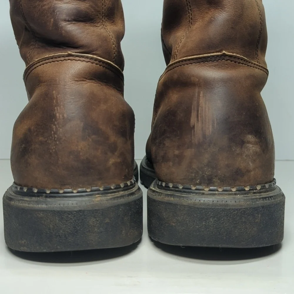 Red Wings Pecos western style pull on work boot men's size 12H (Wide)